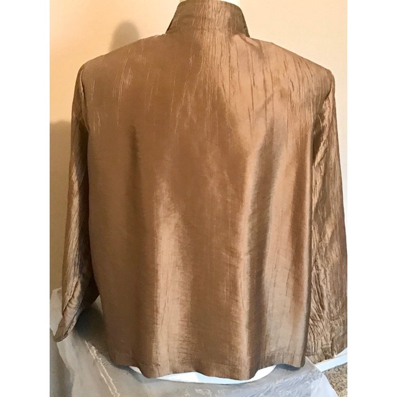 Vintage Painted Pony Elegant Metallic Gold Jacket - Picture 3 of 8